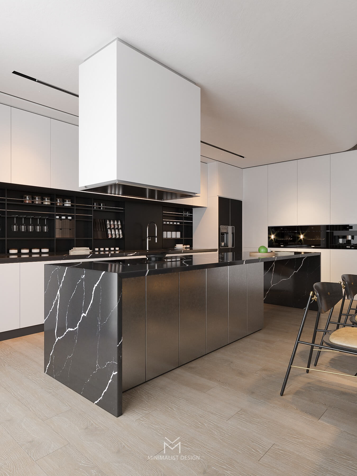 3D Interior Model Kitchen Living room 0137 Scene 3dsmax