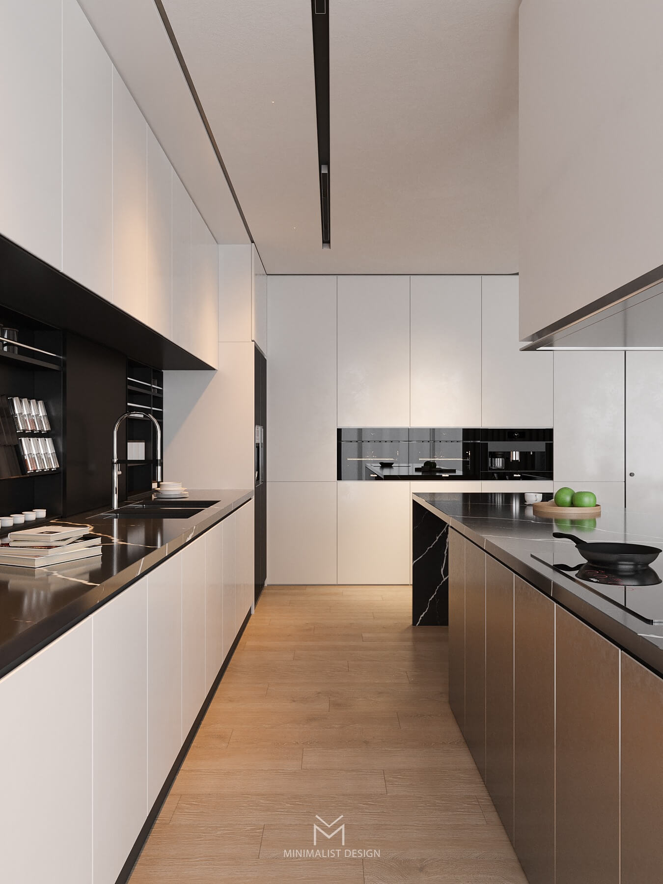 3D Interior Model Kitchen Living room 0137 Scene 3dsmax