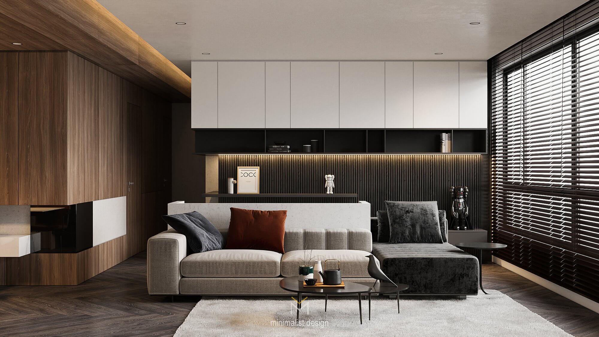 3D Interior Model Kitchen Living room 0138 Scene 3dsmax