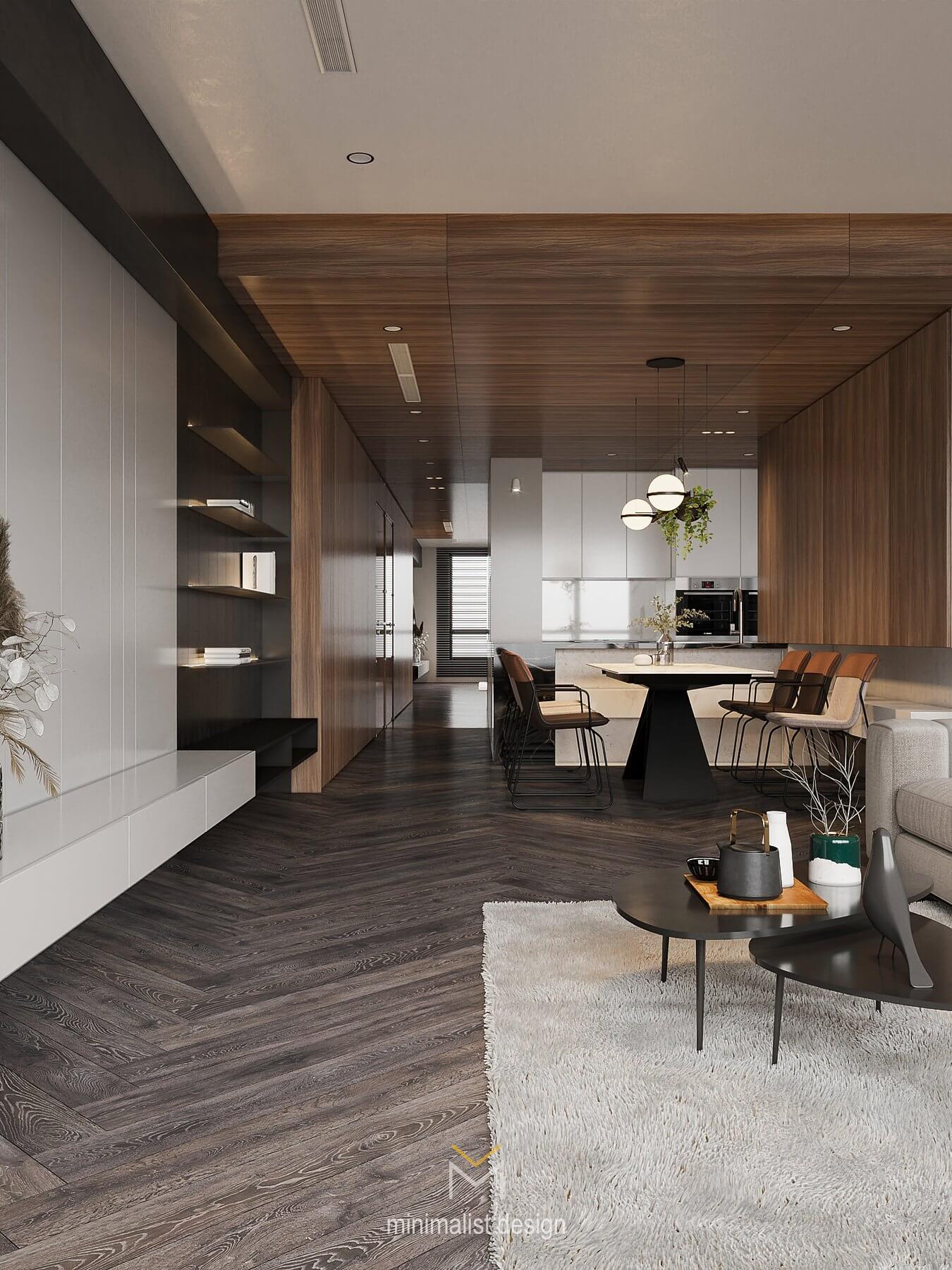 3D Interior Model Kitchen Living room 0138 Scene 3dsmax