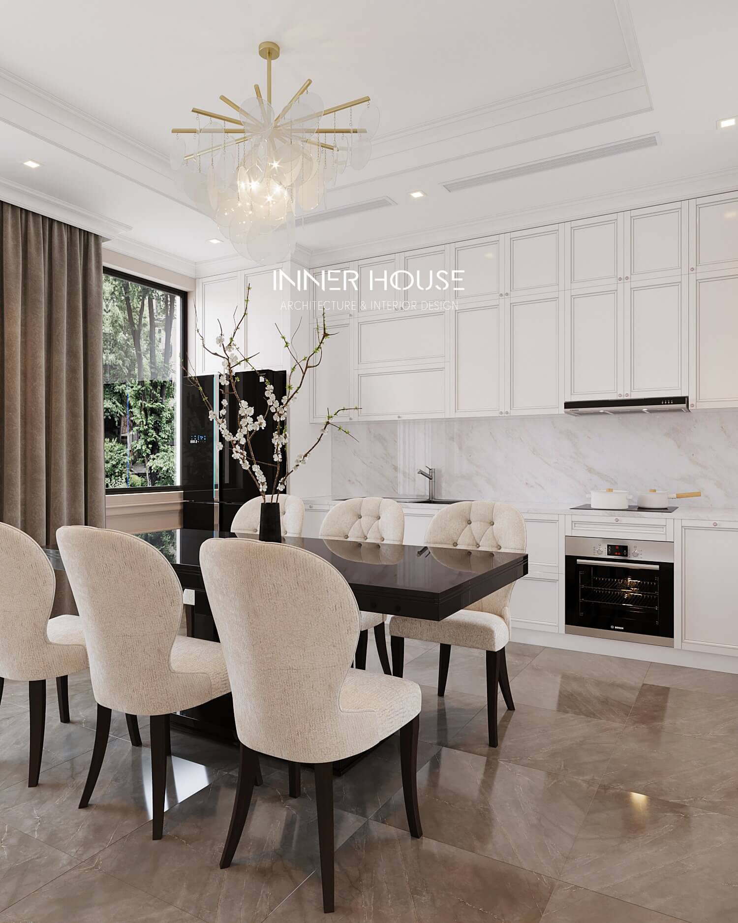 3D Interior Model Kitchen Living room 0140 Scene 3dsmax