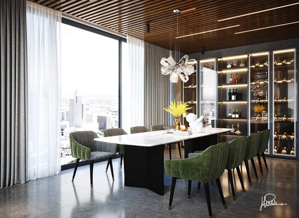 3D Interior Model Kitchen Living room 0156 Scene 3dsmax