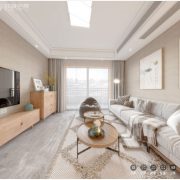 3D Interior Model Kitchen Living room 0160 Scene 3dsmax