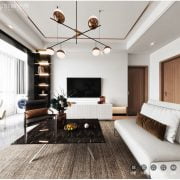 3D Interior Model Kitchen Living room 0161 Scene 3dsmax