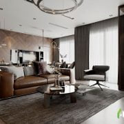 3D Interior Model Kitchen Living room 0162 Scene 3dsmax