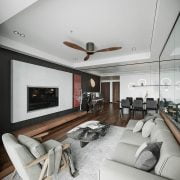 3D Interior Model Kitchen Living room 0165 Scene 3dsmax