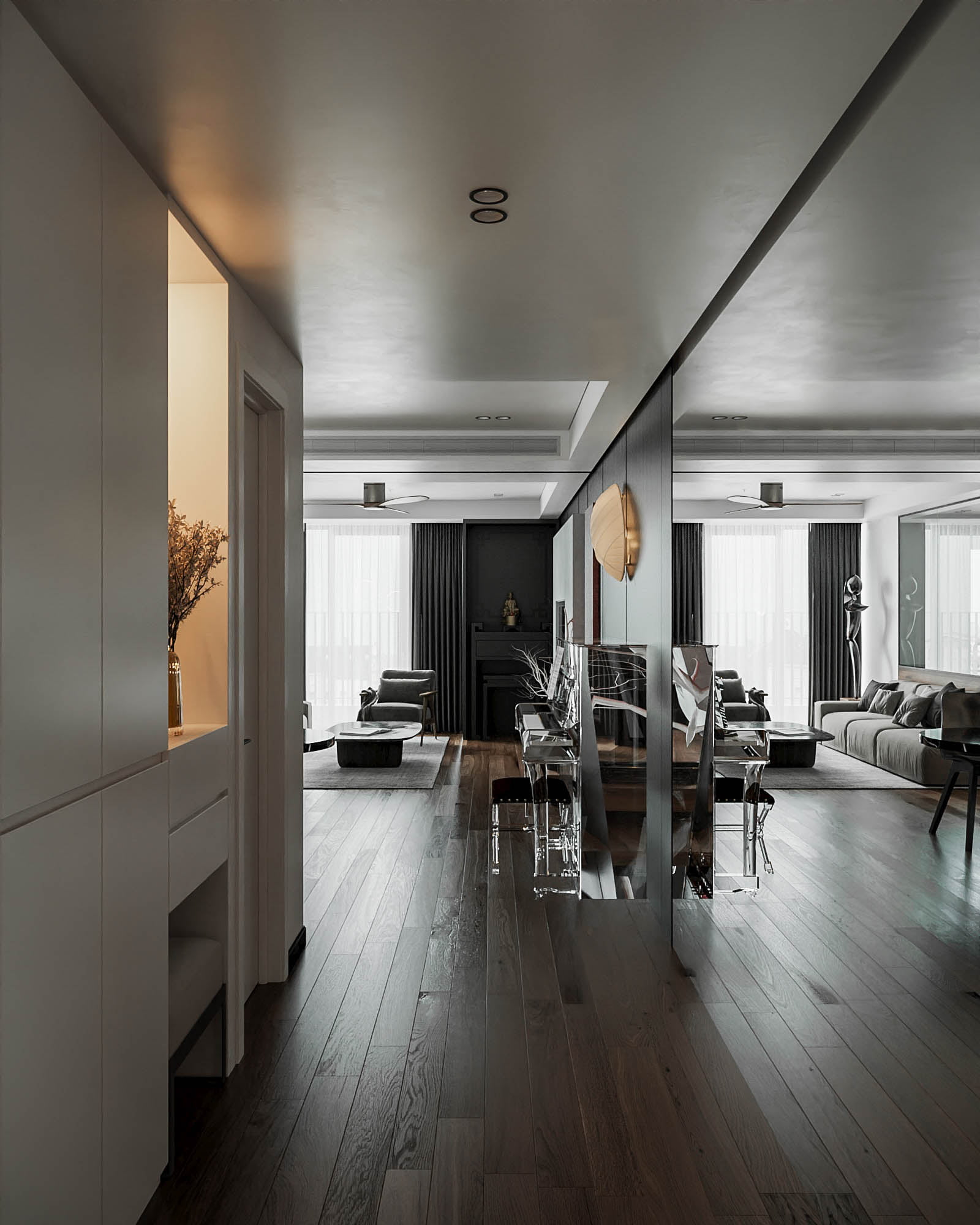 3D Interior Model Kitchen Living room 0165 Scene 3dsmax