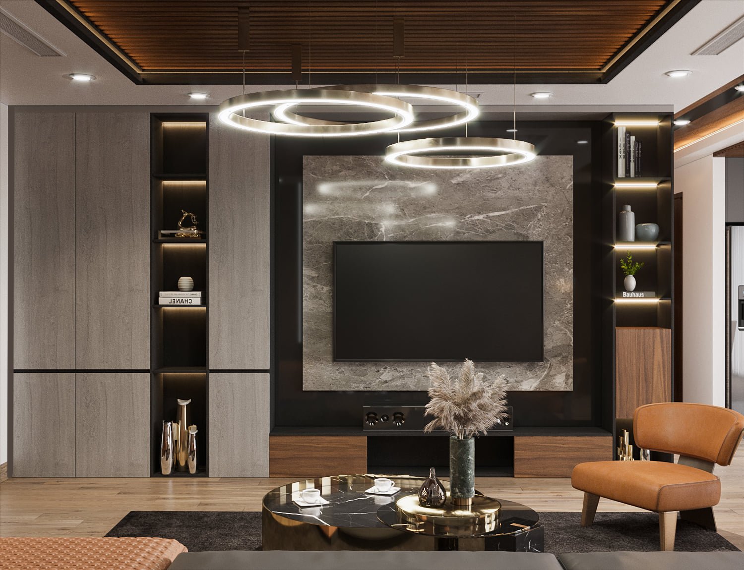 3D Interior Model Kitchen Living room 0168 Scene 3dsmax