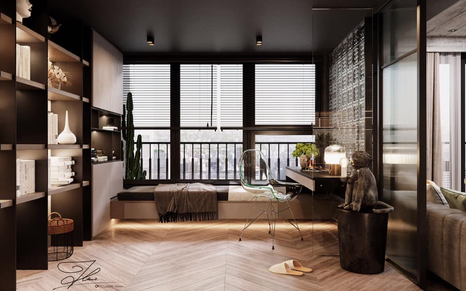 3D Interior Model Kitchen Living room 0173 Scene 3dsmax