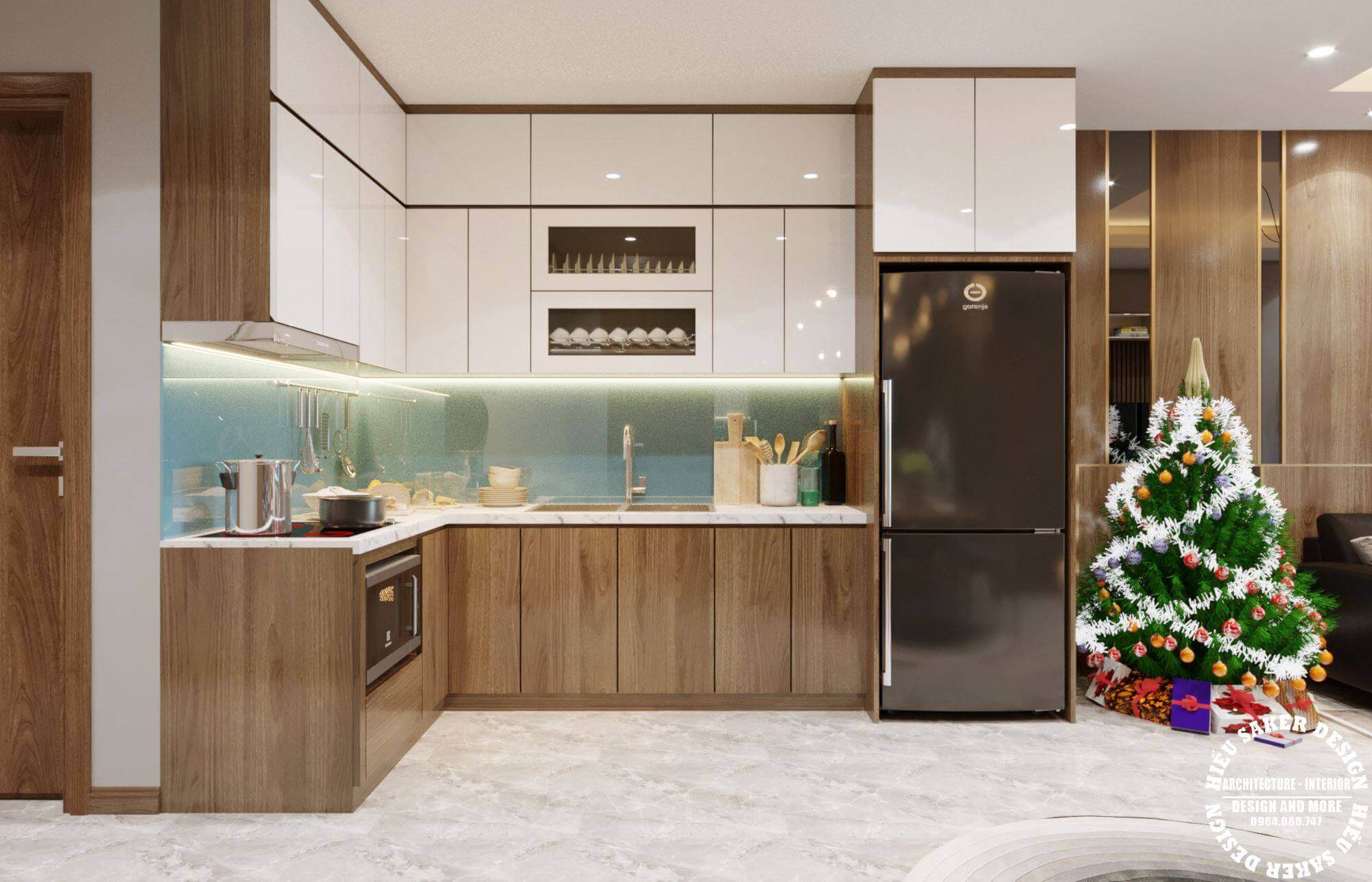 3D Interior Model Kitchen Living room 0184 Scene 3dsmax