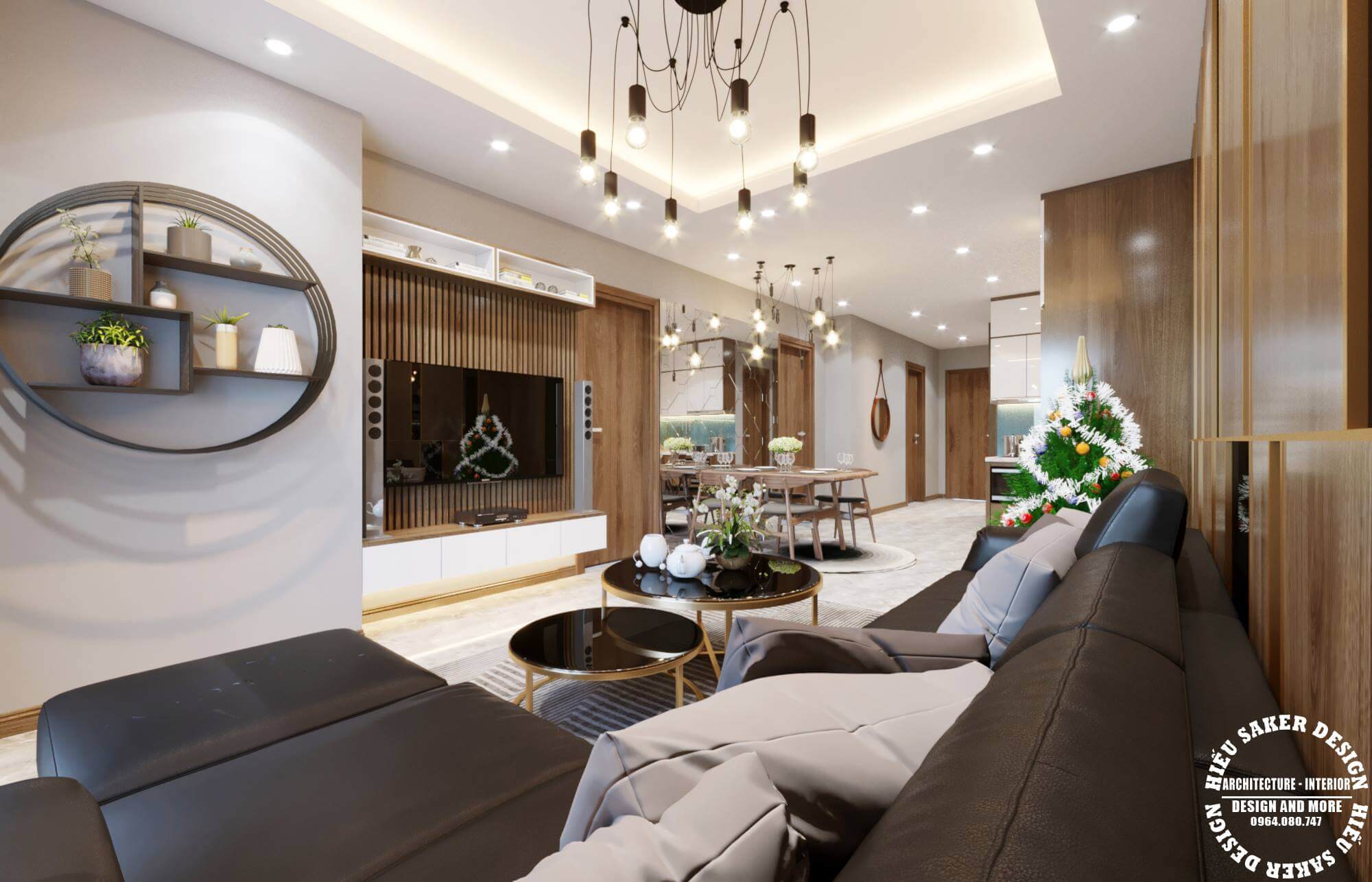 3D Interior Model Kitchen Living room 0184 Scene 3dsmax