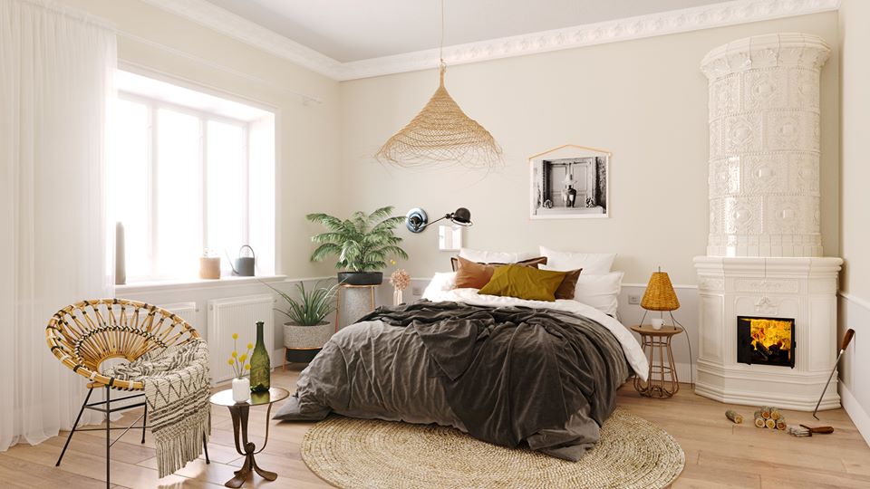 3D Interior Model Bed Room 0185 Scene 3dsmax