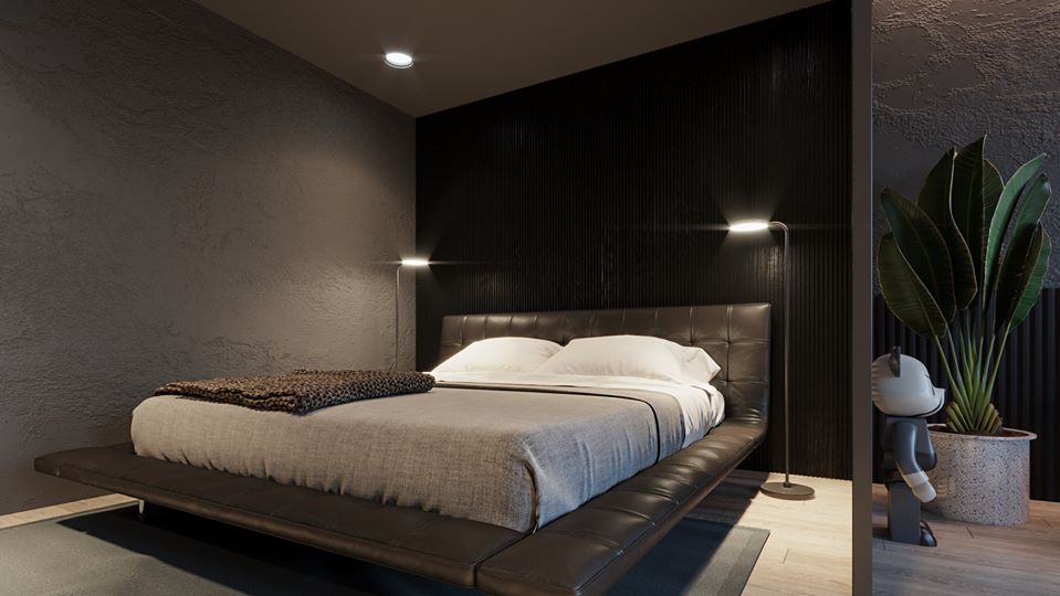 3D Interior Model Bed Room 0188 Scene 3dsmax