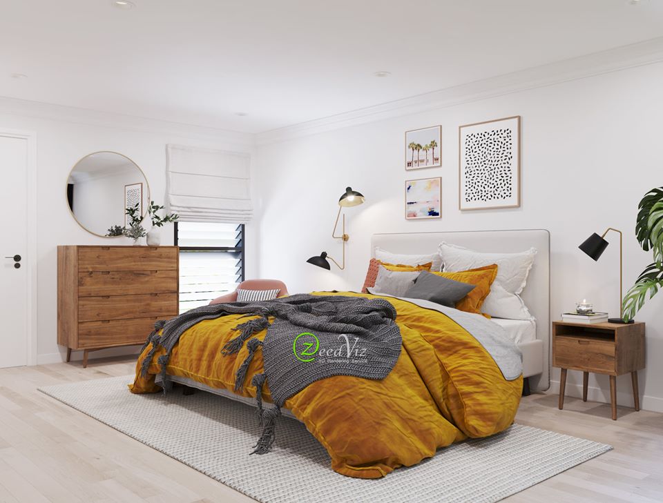 3D Interior Model Bed Room 0192 Scene 3dsmax