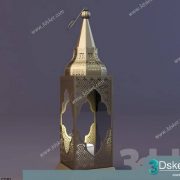 Free Download Ceiling Light 3D Model Đèn Trần 004