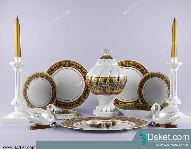 Free Download 3D Models Tableware Kitchen 043