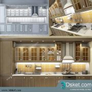 Free Download Kitchen 3D Model Nhà bếp 004