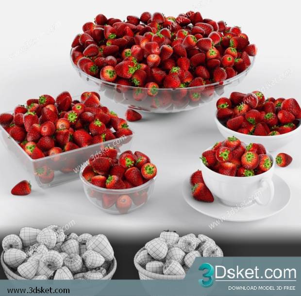 Free3D Download Food And Drinks 3D Model 036