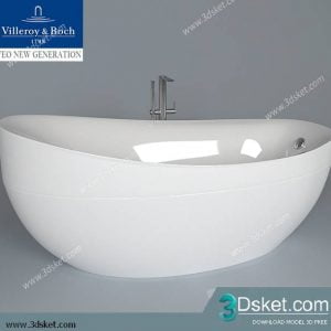 Free Download Bathtub 3D Model Bồn Tắm 012