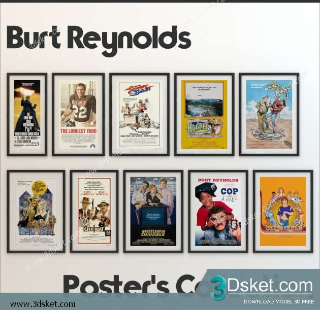 Free Download Frame 3D Model Tranh 025