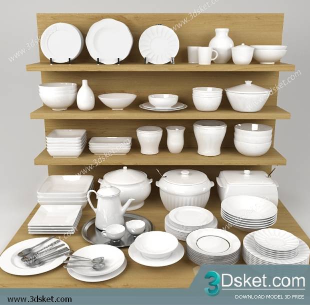 Free Download 3D Models Tableware Kitchen 061