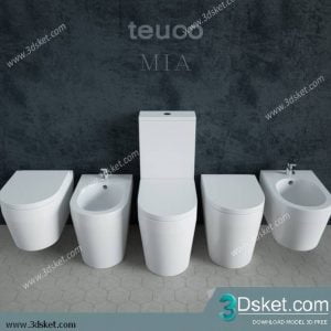 Free Download Toilet Bidet 3D Model 020