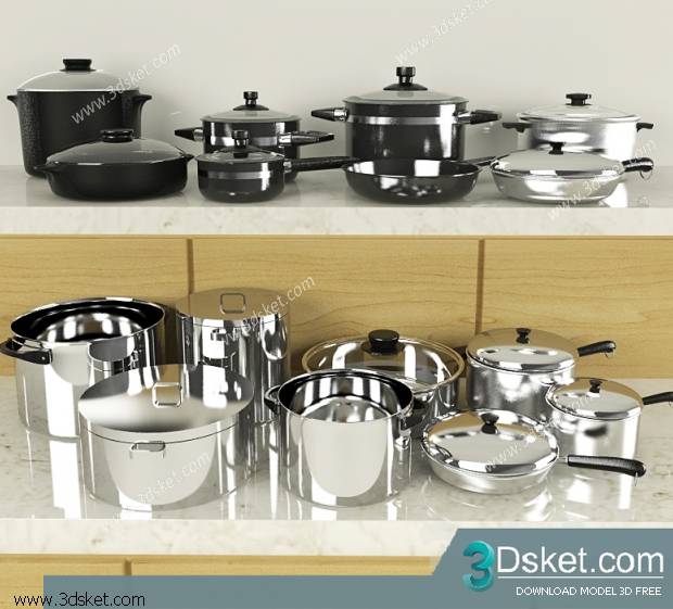 Free Download 3D Models Tableware Kitchen 062Free Download 3D Models Tableware Kitchen 062
