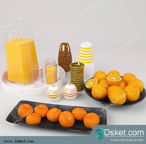 Free3D Download Food And Drinks 3D Model 037