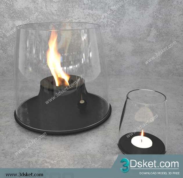 Free Download Decorative set 3D Model Bộ Trang Trí 035