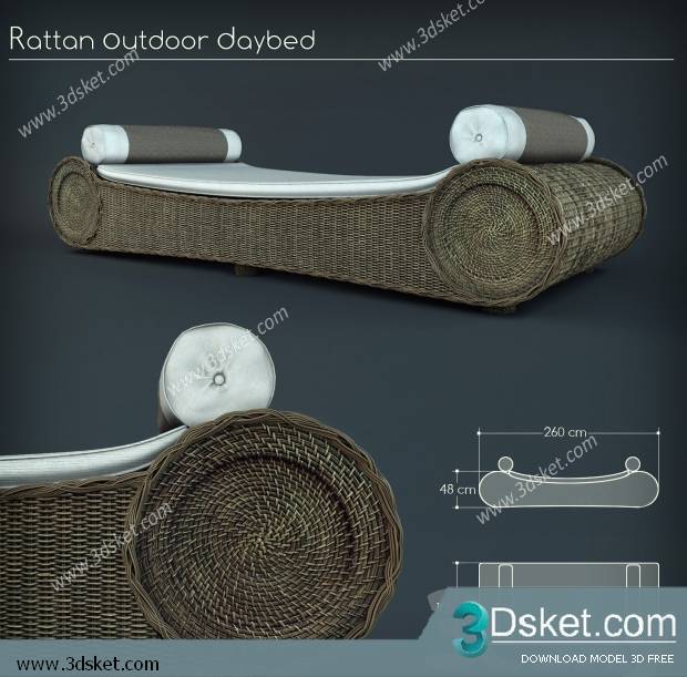 3D Model Other Soft Seating Free Download Ghế mềm 038