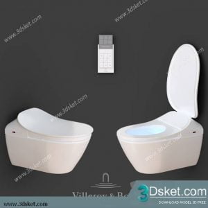Free Download Toilet Bidet 3D Model 021