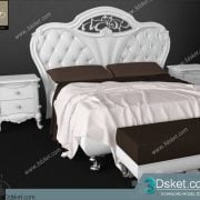 3D Model Bed Free Download Giường 078