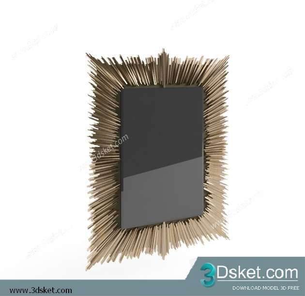 Free Download Mirror 3D Model Gương 029