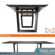 3D Model Table Chair Free Download Bàn ghế 029