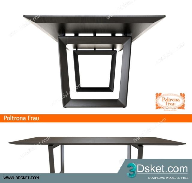 3D Model Table Chair Free Download Bàn ghế 029