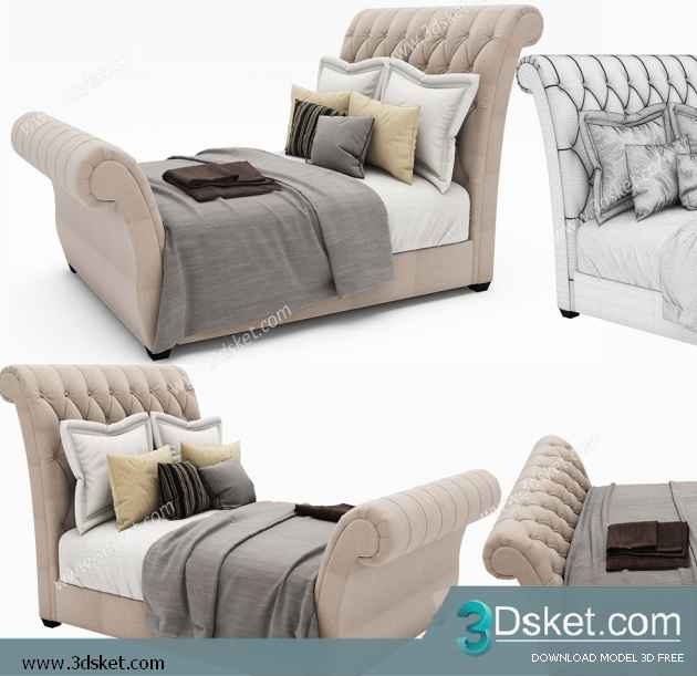 Free Download Child Bed 3D Model Giường cho trẻ 002