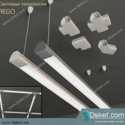 Free Download Ceiling Light 3D Model Đèn Trần 042