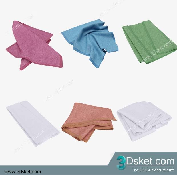 Free Download Bathroom Accessories 3D Model Đồ dùng 003