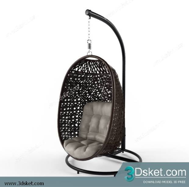 3D Model Arm Chair Free Download 060