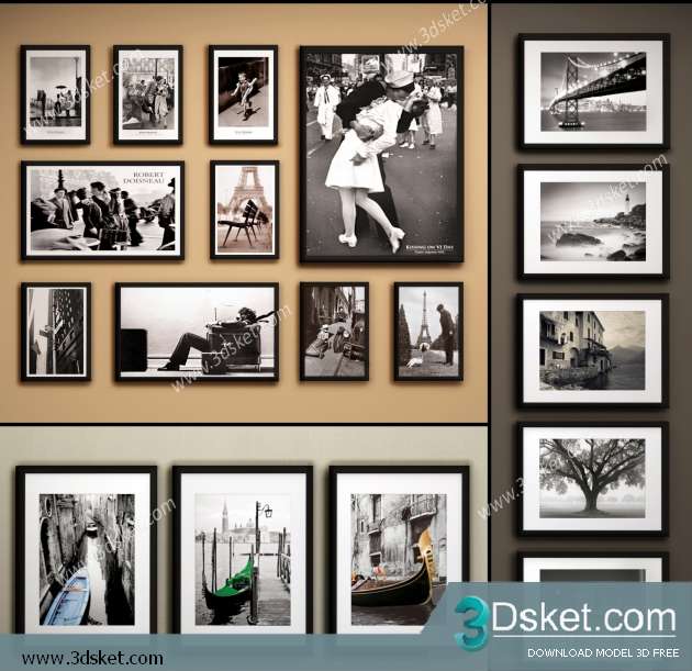 Free Download Frame 3D Model Tranh 039