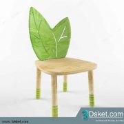 Free Download Table Chair Children 3D Model Bàn Ghế 045