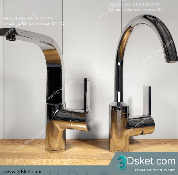 Free Download Faucet 3D Model Vòi Rửa 014