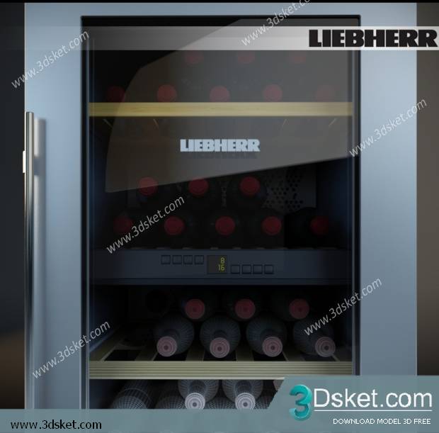 Free Download Kitchen Appliance 3D Model 022