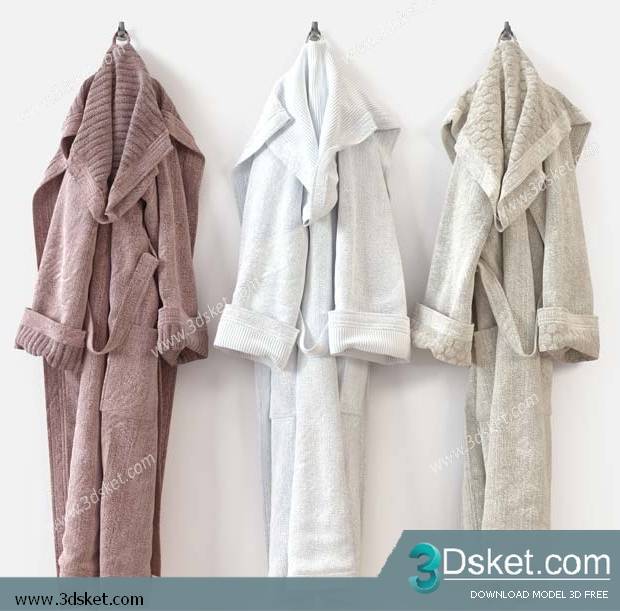 Free Download Bathroom Accessories 3D Model Đồ dùng 042