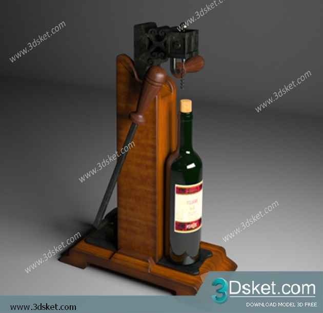 Free Download Kitchen Accessories 3D Model 014 Phụ kiện