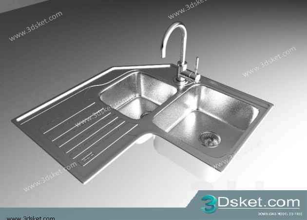 Free Download Kitchen Accessories 3D Model 015 Phụ kiện