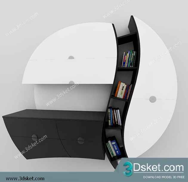 Free Download Child Wardrobe 3D Model Tủ quần áo 042