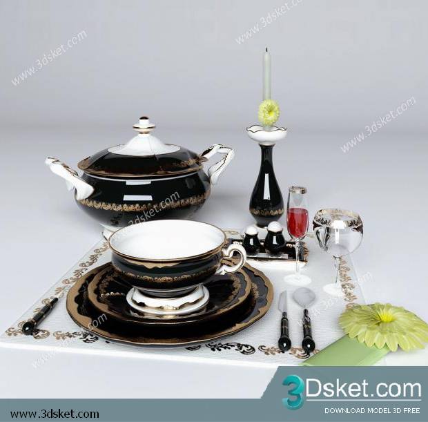 Free Download 3D Models Tableware Kitchen 044