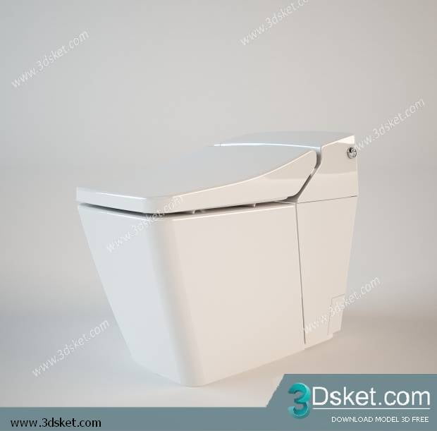 Free Download Toilet Bidet 3D Model 023