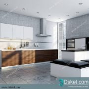 Free Download Kitchen 3D Model Nhà bếp 047